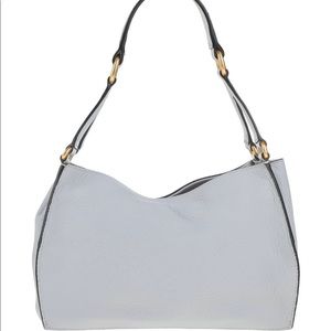 Gianni Chiarini light grey leather bag.